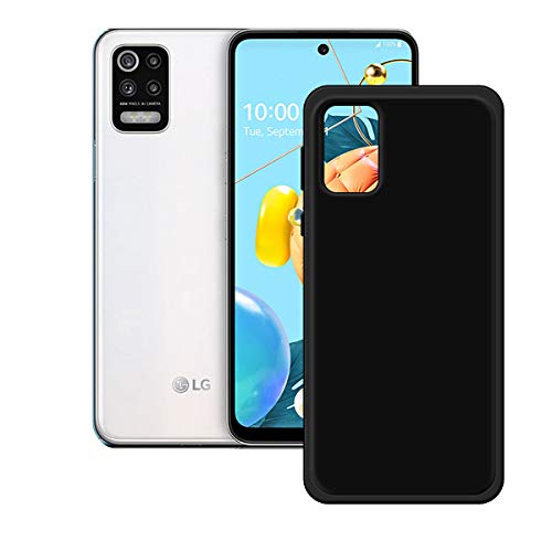 TTJ Schwarz Hülle für LG K52 (6,6"), Handyhülle Crystal Hochwertige ultradünne Bumper Silikon Schutzhülle Cover TPU Case Weiche Handytasche. von TTJ