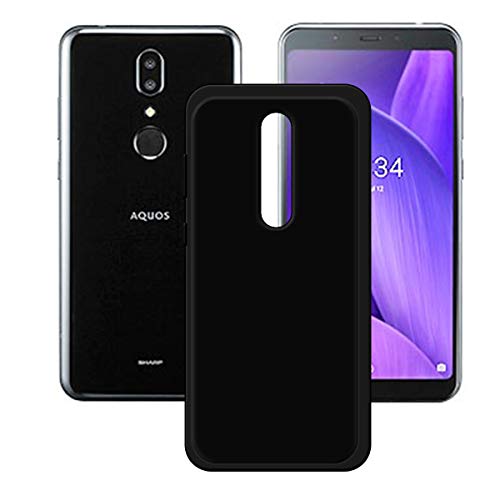 TTJ Schwarz Hülle für Sharp Aquos V, Handyhülle Crystal Hochwertige ultradünne Bumper Silikon Schutzhülle Cover TPU Case Weiche Handytasche für Sharp Aquos V (5,9"). von TTJ