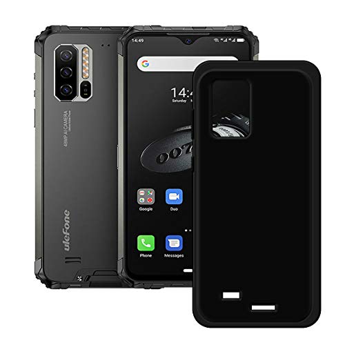 TTJ Schwarz Hülle für Ulefone Armor 7, Handyhülle Crystal Hochwertige ultradünne Bumper Silikon Schutzhülle Cover TPU Case Weiche Handytasche für Ulefone Armor 7 (6,3"). von TTJ