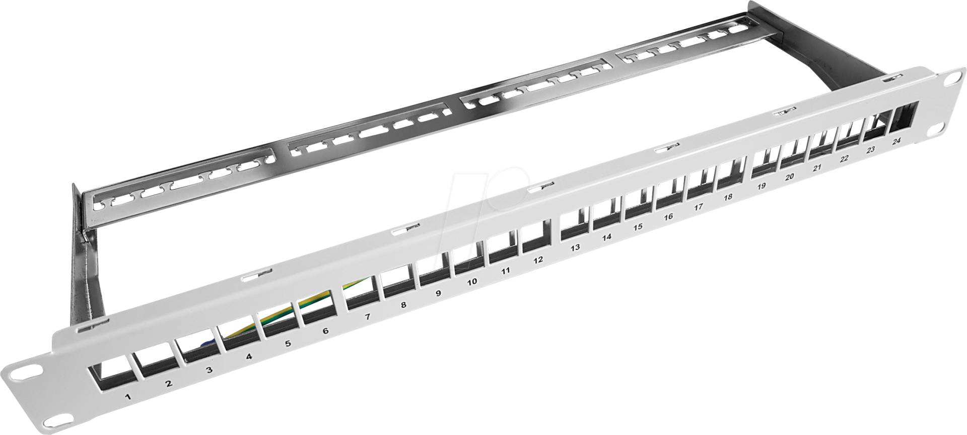 TTL 1800-24 - 19'' Patchpanel für 24x Keystonemodule, 1HE, lichtgrau von TTL NETWORK