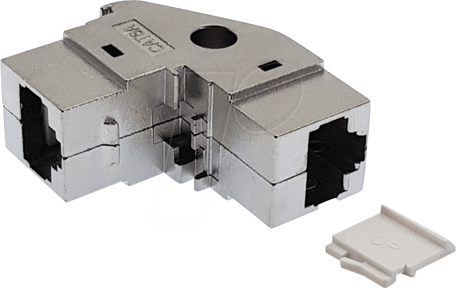 TTL 1809 - Cat.6A Buchse/Buchse Keystone-Modul 90° geschirmt von TTL NETWORK