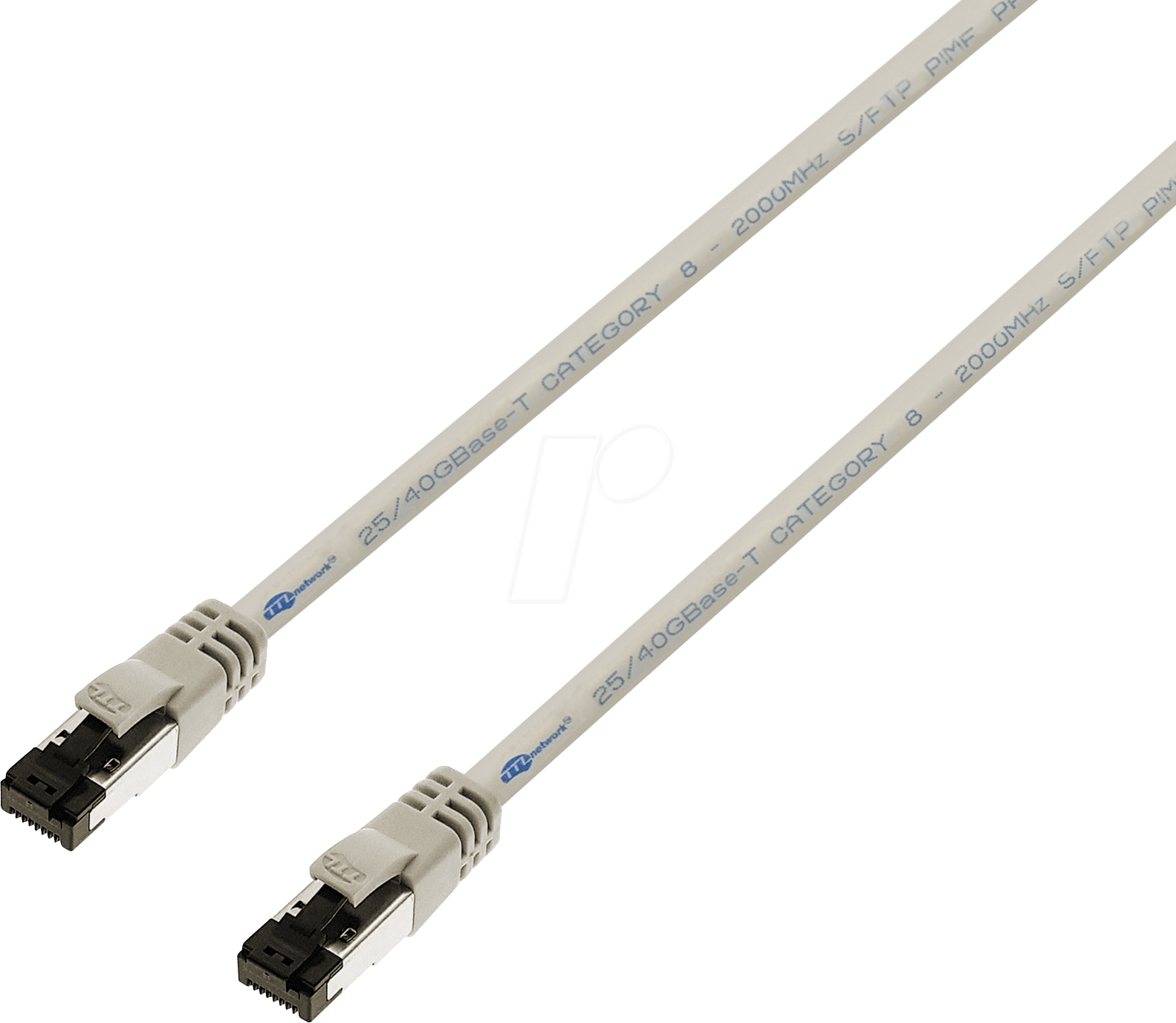 TTL 1922HF-1,0M - Patchkabel Cat.8.1 S/FTP, 1m, grau von TTL NETWORK