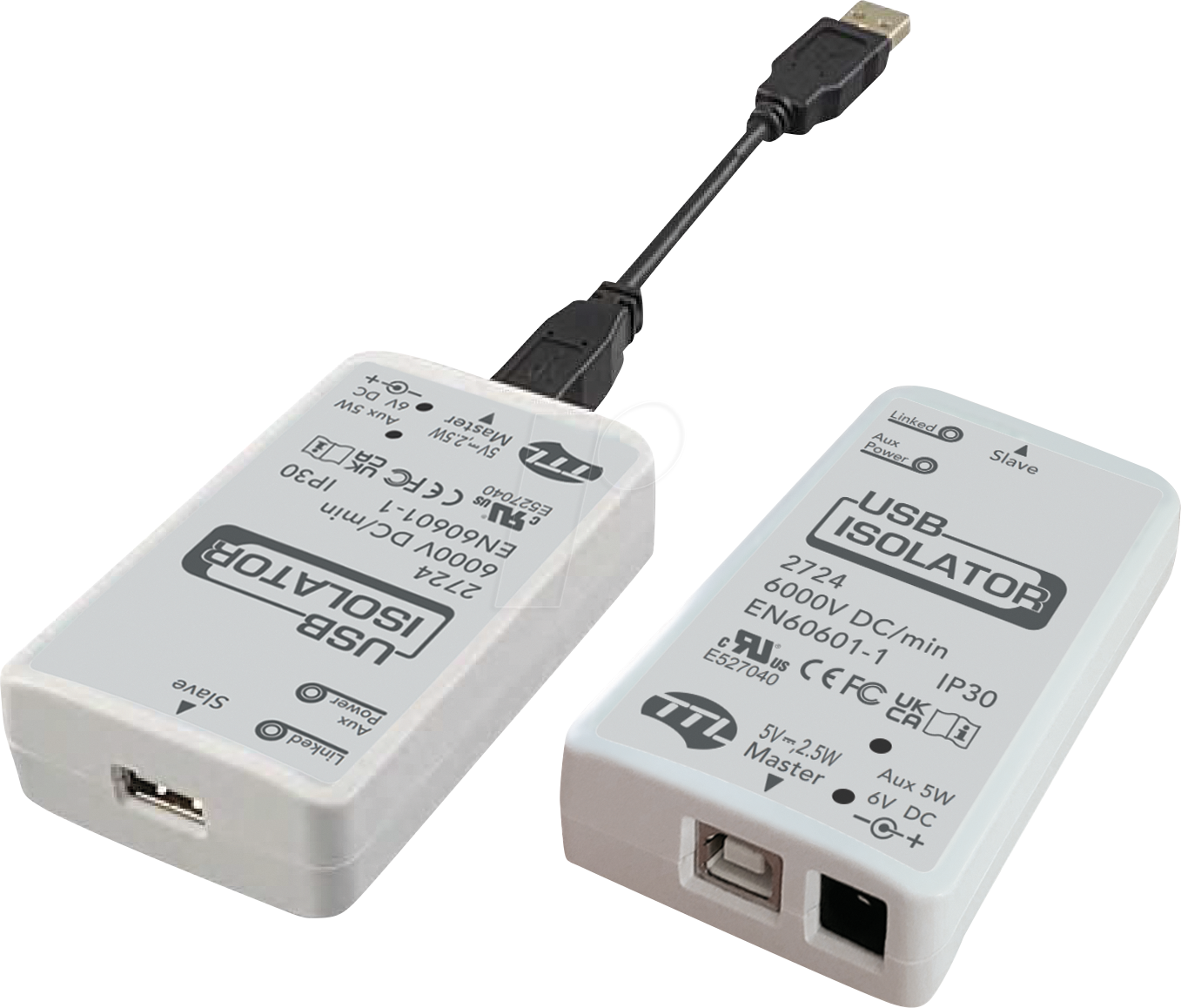 TTL 2724 - USB Isolator, galvanische Trennung HostGerät von TTL NETWORK