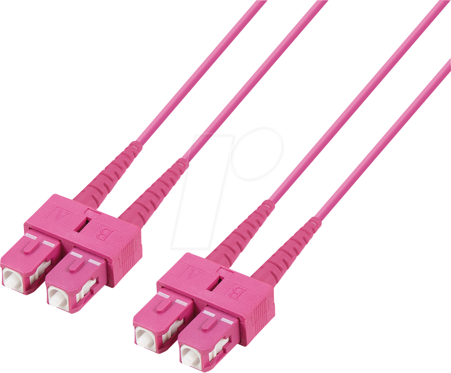 TTL 61522D-50M4 - LWL Kabel, SC / SC Duplex, 50/125µ, OM4, violett, 5m von TTL NETWORK