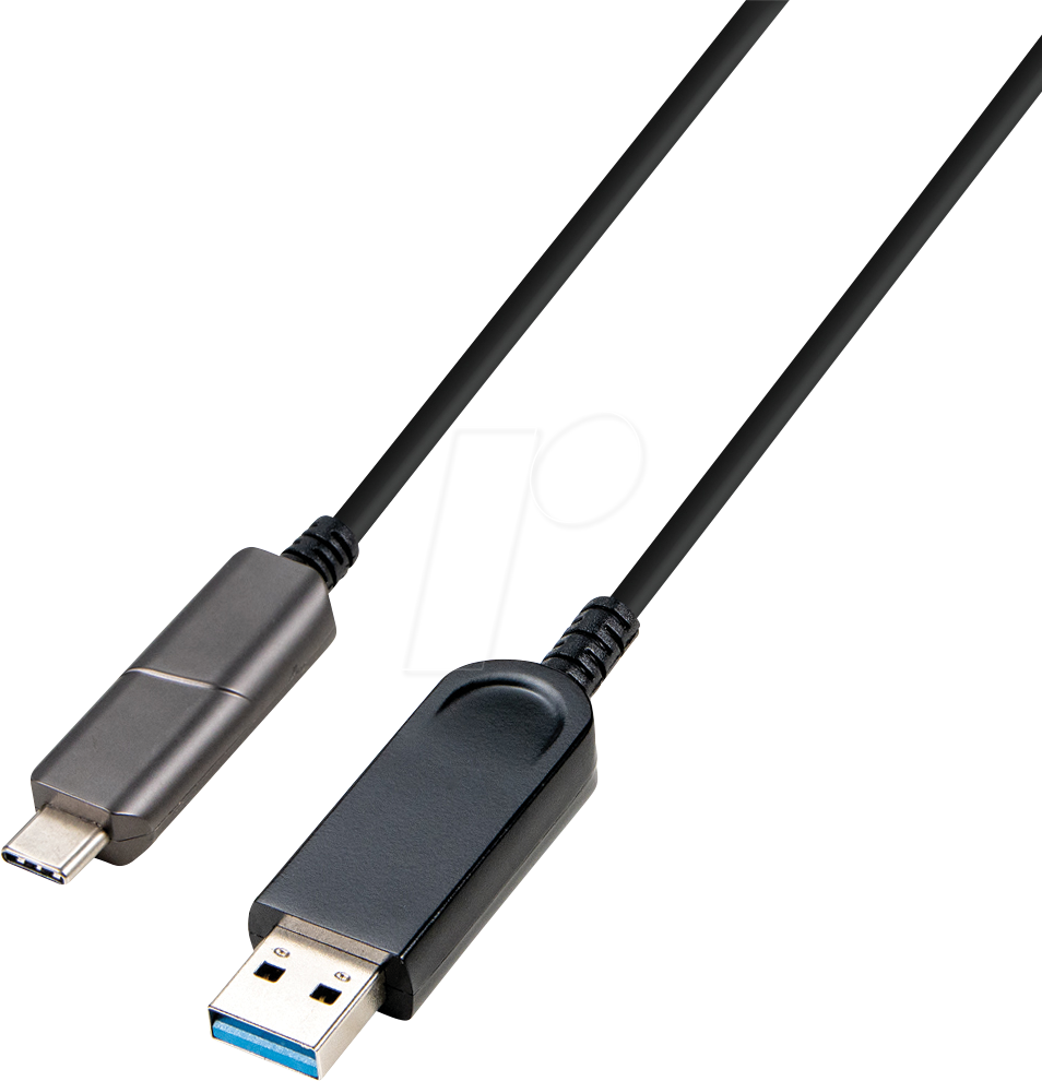 TTL USB-AOC-AC10 - USB 3.0 AOC Hybridkabel, USB-C auf USB-A, 10 m von TTL NETWORK