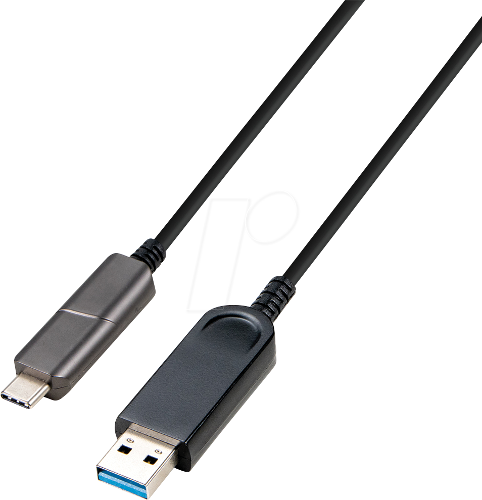 TTL USB-AOC-AC20 - USB 3.0 AOC Hybridkabel, USB-C auf USB-A, 20 m von TTL NETWORK