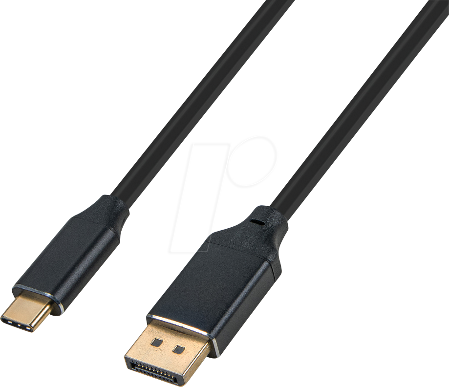 TTL USBCDP-B1,0 - USB C Stecker auf DP Stecker, 4K@60 Hz, 1,0 m von TTL NETWORK