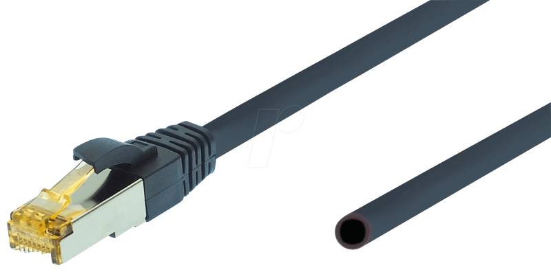 UF CAT6A 100 - Cat.6a Ultra Flex -Patchkabel - 100 m - blaugrau von TTL NETWORK