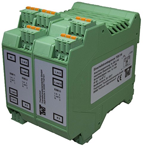 TTW TEB 316 Einschaltstrombegrenzer, dreiphasig, Hutschienenbefestigung, maximal 16 Amp von TTW