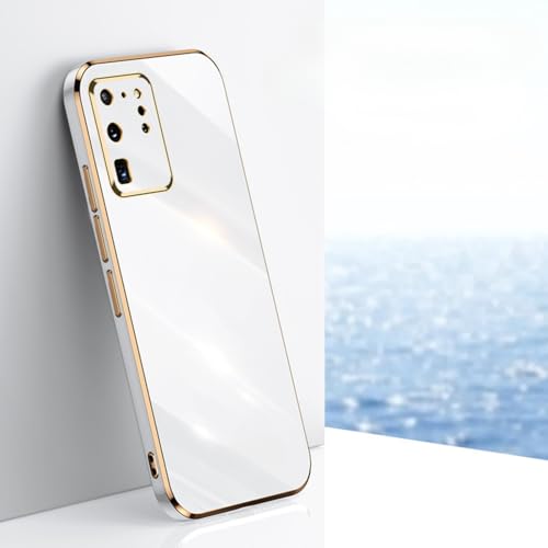 Schutzhülle für Samsung Galaxy S25-Ultra, elegant, Fallschutz, robust, stoßfest, für Damen und Herren, Weiß Schutzhülle für Samsung Galaxy S25-Ultra, elegant, Fallschutz, robust, stoßfest, für Damen und Herren, Weiß von TTWBB