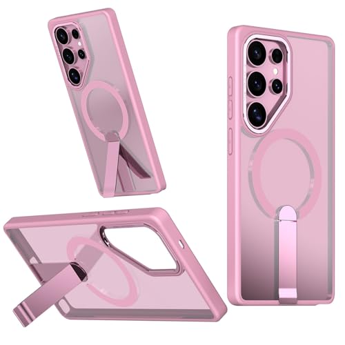 Schutzhülle für Samsung Galaxy S25 Ultra aus Acryl mit magnetischer Halterung, kompatibel mit Mag-safe, für Damen, Mädchen, Herren, Rosa Schutzhülle für Samsung Galaxy S25 Ultra aus Acryl mit magnetischer Halterung, kompatibel mit Mag-safe, für Damen, Mädchen, Herren, Rosa von TTWBB
