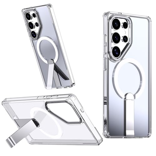 Schutzhülle für Samsung Galaxy S25 Ultra aus Acryl mit magnetischer Halterung, kompatibel mit Mag-safe, für Damen, Mädchen, Herren, transparent Schutzhülle für Samsung Galaxy S25 Ultra aus Acryl mit magnetischer Halterung, kompatibel mit Mag-safe, für Damen, Mädchen, Herren, transparent von TTWBB
