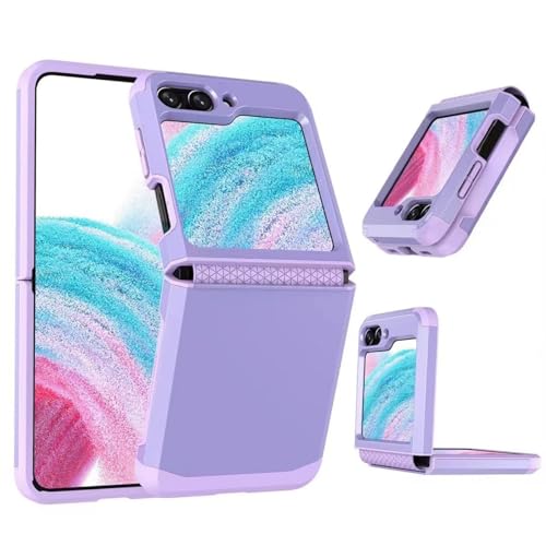 Schutzhülle für Samsung Galaxy Z Flip 6, dünn, dünn, hart, Polycarbonat, einfache Schutzhülle für Damen und Mädchen, niedlich, matt, einfarbig (Rosa-Violett) von TTWBB