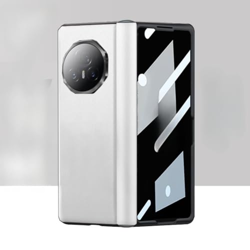 TTWBB Lederhülle für Honor Magic V3 [mit HD-Fronthülle] Mittelachsenscharnier All-Inclusive-Schutzhülle (weiß) von TTWBB