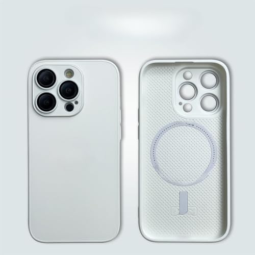 TTWBB Schutzhülle aus mattem Glas für iPhone 16 Pro/16 Pro Max, kompatibel mit Mag-Safe, vollständiger Kameraschutz mit Objektivfolie, Fallschutz, Froschweiß TTWBB Schutzhülle aus mattem Glas für iPhone 16 Pro/16 Pro Max, kompatibel mit Mag-Safe, vollständiger Kameraschutz mit Objektivfolie, Fallschutz, Froschweiß von TTWBB