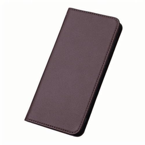 TTWBB Schutzhülle für Honor Magic 7 Pro, mit Halterungsfunktion, Rindsleder, Magnetverschluss, stoßfeste Schutzhülle (Braun) von TTWBB