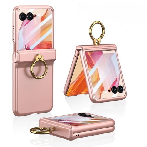 TTWBB Schutzhülle für Motorola Razr 50/50 Ultra mit eingebautem Displayschutz, magnetischem Scharnierschutz und Ringständer, stoßfeste Beschichtung, luxuriöse, stoßfeste Abdeckung, Rosa TTWBB Schutzhülle für Motorola Razr 50/50 Ultra mit eingebautem Displayschutz, magnetischem Scharnierschutz und Ringständer, stoßfeste Beschichtung, luxuriöse, stoßfeste Abdeckung, Rosa von TTWBB