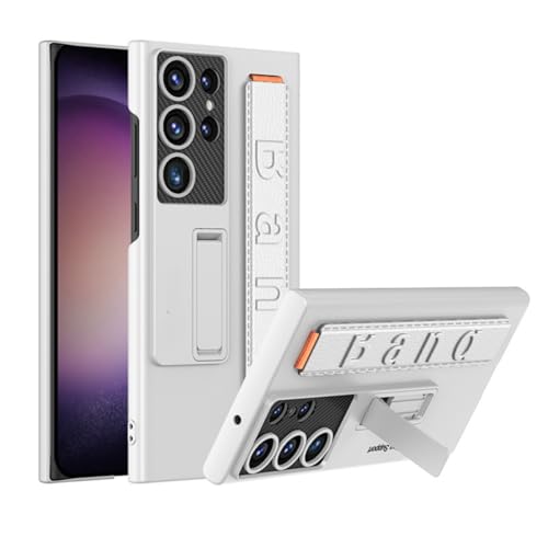 TTWBB Schutzhülle für Samsung Galaxy S25 Ultra 5G 2025, PC-Hülle mit ultradünnem Ständer und elastischem Armband, Anti-Drop-Schutzhülle für Damen und Herren, silberfarben TTWBB Schutzhülle für Samsung Galaxy S25 Ultra 5G 2025, PC-Hülle mit ultradünnem Ständer und elastischem Armband, Anti-Drop-Schutzhülle für Damen und Herren, silberfarben von TTWBB