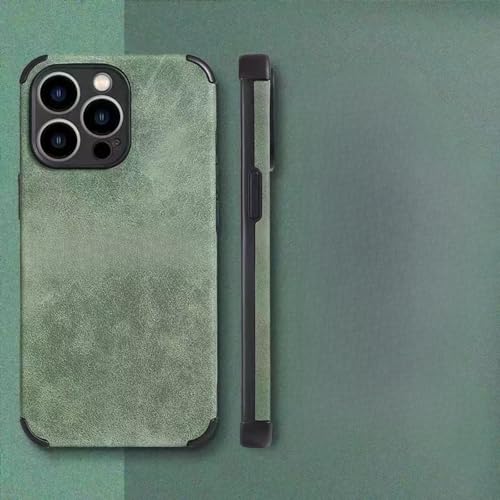 TTWBB Schutzhülle für iPhone 16 Pro/16 Pro Max, Lammfell-Silikon, All-Inclusive-Handyhülle, weiches, kratzfestes Mikrofaserfutter innen, Grün von TTWBB
