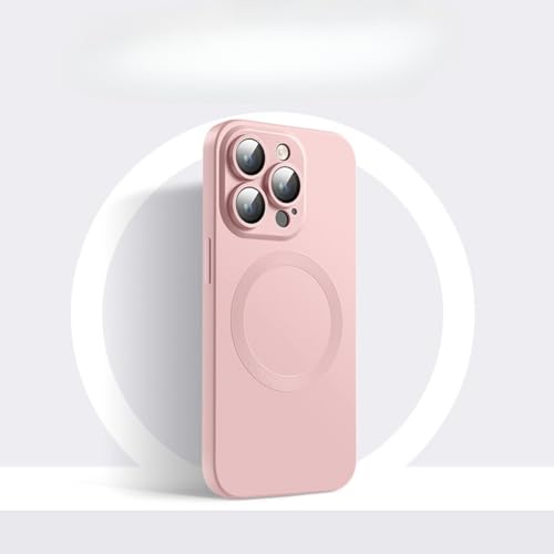 TTWBB Schutzhülle für iPhone 16 Pro/16 Pro Max, kompatibel mit Mag-Safe, Flüssigsilikon-Upgrade [Kameraschutz], stoßfeste Anti-Drop-Schutzhülle (Rosa) von TTWBB