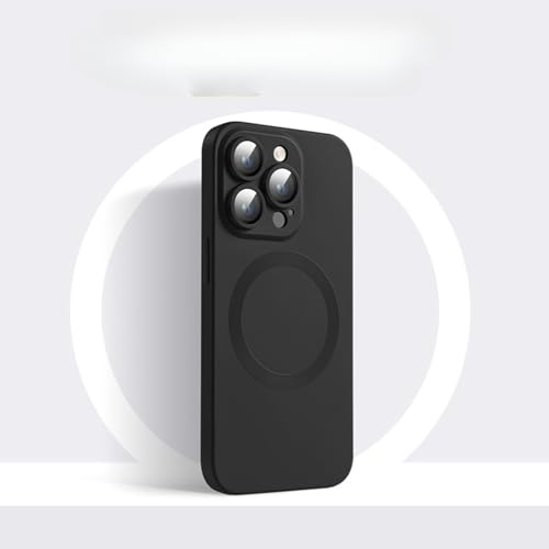 TTWBB Schutzhülle für iPhone 16 Pro/16 Pro Max, kompatibel mit Mag-Safe, Flüssigsilikon-Upgrade [Kameraschutz], stoßfeste Anti-Drop-Schutzhülle (schwarz) von TTWBB