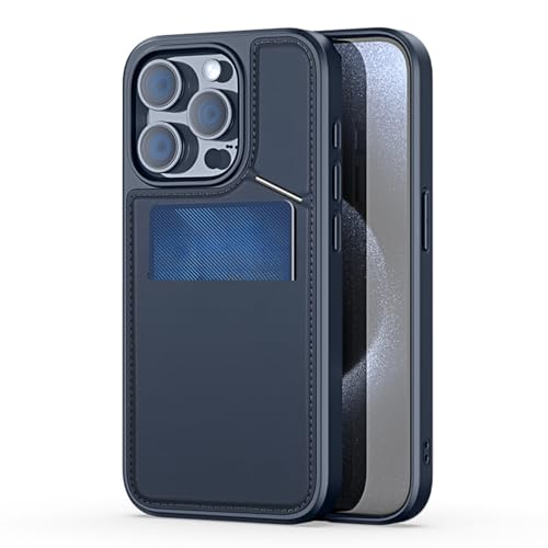 TTWBB Schutzhülle für iPhone 16 Pro/Pro Max, Multifunktions-Schutzhülle mit Kartenschlitz, PU-Leder mit Ständer, stoßfeste Handyhülle, Blau TTWBB Schutzhülle für iPhone 16 Pro/Pro Max, Multifunktions-Schutzhülle mit Kartenschlitz, PU-Leder mit Ständer, stoßfeste Handyhülle, Blau von TTWBB