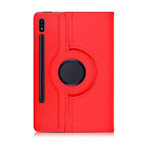 TTYYNN Tablethülle360 Grad drehbare Ledertasche mit Auto Sleep/Wake für Samsung Galaxy Tab S7 11 " SM-T870/T875/T876 Smart Multi,rot,Tab S7 11 T875 von TTYYNN