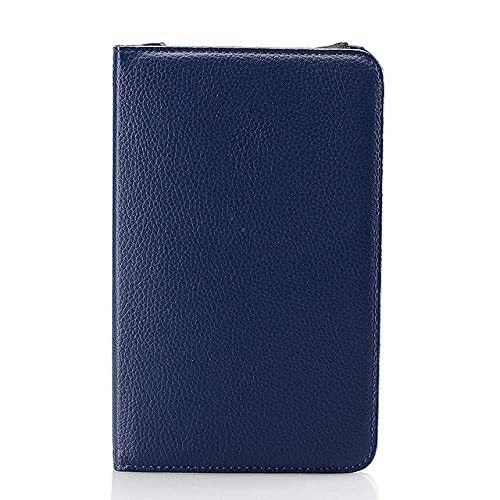 TTYYNN TablethülleFür Samsung Galaxy Tab 3 Lite 7" SM-T110 T111 Tab E 7.0 "SM-T113 T116 Tablet Hülle 360 ​​drehbare Flip Lederhülle, Dunkelblau von TTYYNN