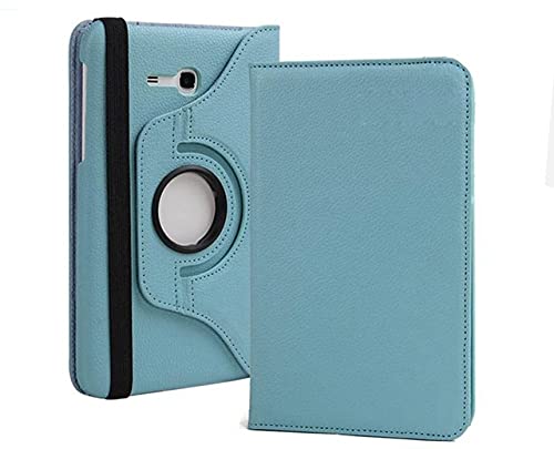 TTYYNN TablethülleFür Samsung Galaxy Tab 3 Lite 7 "SM-T110 T111 Tab E 7.0 "SM-T113 T116 Tablet Hülle 360 ​​drehbare Flip Lederhülle,Himmelblau von TTYYNN