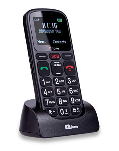 TTfone Comet TT100 Handy GSM 11,4 cm (: 1,77 Zoll – Linux) schwarz von TTfone