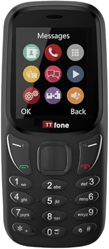 TTfone TT170 Einfaches Mobiltelefon mit 1,8-Zoll Display, Entsperrt (Black) von TTfone