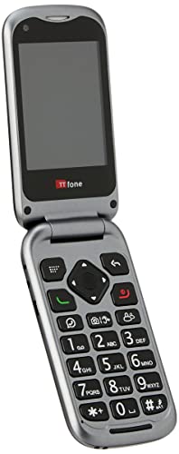 TTfone TT970 Whatsapp 4G Touchscreen Senior Big Button Flip Handy – Pay As You Go Prepaid – einfach und einfach zu bedienen (£0 Credit, O2) von TTfone