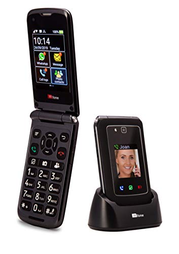 TTfone Titan TT950 Whatsapp 3G Touchscreen Senior Big Button Flip Handy – Pay As You Go (GIFF Gaff PAYG) von TTfone