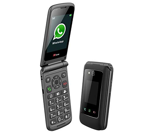 TTfone Titan TT950 Whatsapp 3G Touchscreen Senior Big Button Flip Handy – Pay As You Go (O2 Bundle PAYG) von TTfone