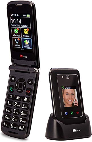 TTfone Titan TT950 Whatsapp 3G Touchscreen Senior Big Button flip Handy - einfach und einfach zu bedienen (nur telefonieren) von TTfone