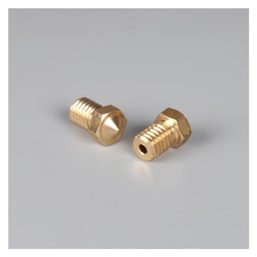 TUBBEK V6 V5 Düsen, for 3D-Drucker Hotend 1,75 mm Filament J-Kopf-Düsen, for E3D V6 Hotend for Prusa i3 MK3S MK3 for Titan Extruder (Color : 30Pcs, Size : 0.4mm) von TUBBEK