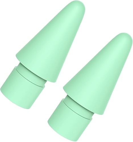 TUCANA Bunte Stiftspitzen, kompatibel mit Apple iPad Pencil 1. und 2. Generation, Grün, 2 Stück von TUCANA
