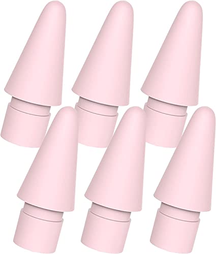 TUCANA Stiftspitzen für iPad Pencil 1. und 2. Generation, Pink, 6 Stück von TUCANA