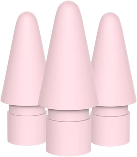 Tucana Ersatz-Stiftspitzen, kompatibel mit iPad Pencil 1. und 2. Generation, Rosa, 3 Stück von TUCANA