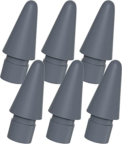 Tucana Silikon-Stiftspitzen, kompatibel mit Apple iPad Pencil 1. und 2. Generation, 6 Stück, Grau Tucana Silikon-Stiftspitzen, kompatibel mit Apple iPad Pencil 1. und 2. Generation, 6 Stück, Grau von TUCANA