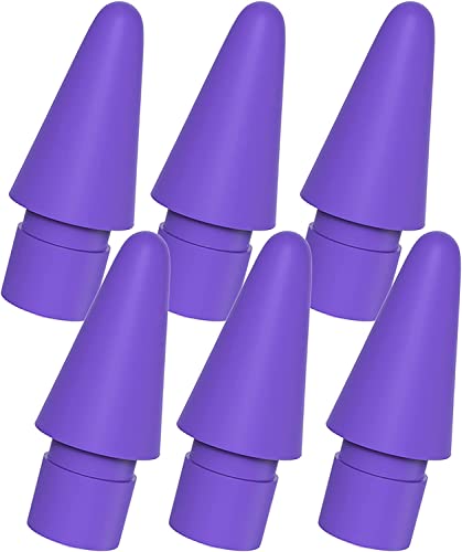 Tucana Silikon-Stiftspitzen für Stylus Pen, kompatibel mit Apple iPad Pencil 1. und 2. Generation, 6 Stück, Violett von TUCANA