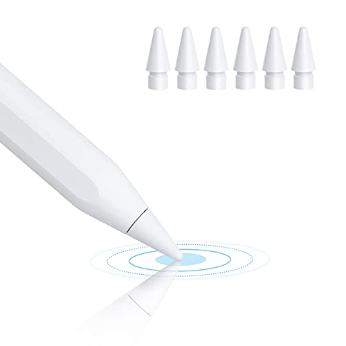 Tucana Stiftspitzen, kompatibel mit Apple iPad Pencil 1. und 2. Generation, Weiß, 6 Stück von TUCANA