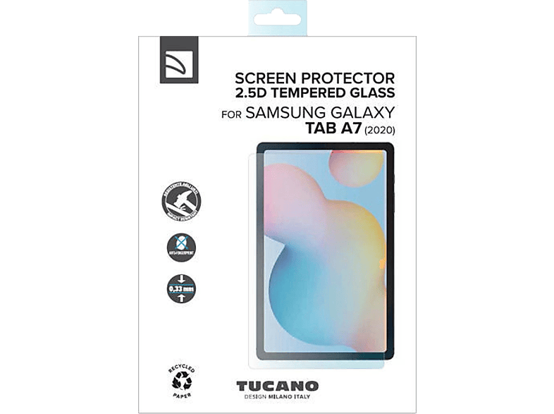 TUCANO 61604 Displayschutzglas (für Samsung Galaxy Tab A, A7 10.4“ 2020) von TUCANO