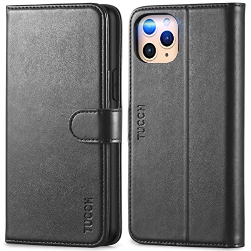 TUCCH Hülle für iPhone 11 Pro, Handyhülle mit 3 Kartenfächer, Schlaf/Wachfunktion, Magnetische Schutzhülle mit Weichem TPU, Klapphülle Ständer Kompatibel für iPhone 11 Pro 5,8, Schwarz TUCCH Hülle für iPhone 11 Pro, Handyhülle mit 3 Kartenfächer, Schlaf/Wachfunktion, Magnetische Schutzhülle mit Weichem TPU, Klapphülle Ständer Kompatibel für iPhone 11 Pro 5,8, Schwarz von TUCCH