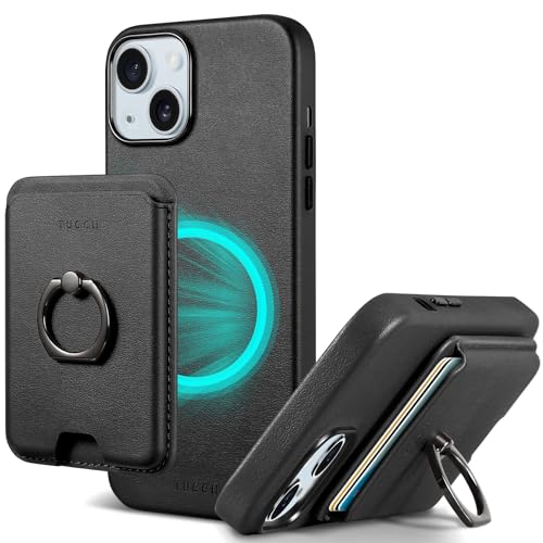TUCCH Hülle für iPhone 15 Plus mit Abnehmbarem Magnetischem Wallet, Handyhülle mit Magnetisch Kabelloses Aufladen, Ringhalter, RFID Dünne Schutzhülle Kompatibel mit iPhone 15 Plus 6,7 Zoll, Schwarz TUCCH Hülle für iPhone 15 Plus mit Abnehmbarem Magnetischem Wallet, Handyhülle mit Magnetisch Kabelloses Aufladen, Ringhalter, RFID Dünne Schutzhülle Kompatibel mit iPhone 15 Plus 6,7 Zoll, Schwarz von TUCCH