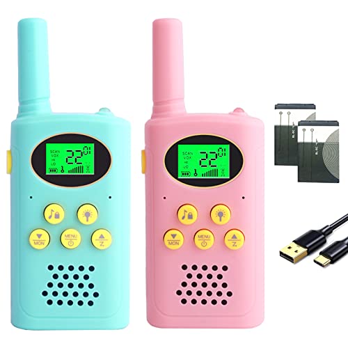 TUCHUNME Walkie Talkie Kinder,Wiederaufladbar 8 Kanäle Draußen Spielzeug Funkgeräte mit Taschenlampe Geschenke für Jungen und Mädchen Lange Reichweite für Ausflug Abenteuer im Freien,Camping,Wandern TUCHUNME Walkie Talkie Kinder,Wiederaufladbar 8 Kanäle Draußen Spielzeug Funkgeräte mit Taschenlampe Geschenke für Jungen und Mädchen Lange Reichweite für Ausflug Abenteuer im Freien,Camping,Wandern von TUCHUNME
