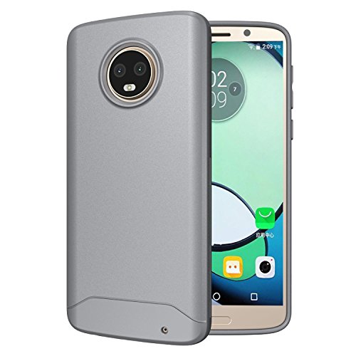 TUDIA [Arch S TPU Schutzhülle Motorola Moto G6 Plus Ultra Slim Hülle (Grau) von TUDIA