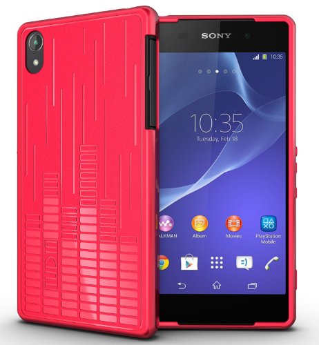 TUDIA Celf TPU Schutzhülle Sony Xperia Z2 Ultra Slim Hülle (Keine Aussparungen für MicroSD, SIM-Karte, magnetischer Lade- / Dockanschluss) (rosa) von TUDIA
