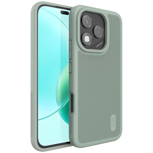 TUDIA DualShield Grip Schutzhülle für Honor 400 Lite (2025), [MergeGrip] Militärqualität, doppellagig, stoßfest, robust, robuste Schutzhülle (grüne Lilie) von TUDIA