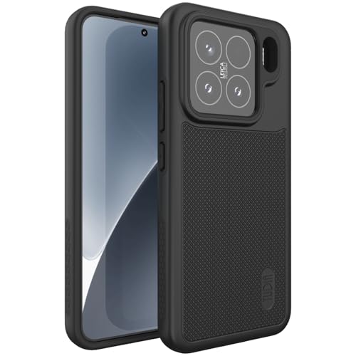 TUDIA DualShield Grip entwickelt für die Xiaomi 15 5G Hülle (2025) [MergeGrip] Militärqualität doppellagige stoßfeste robuste und strapazierfähige Schutzhülle fürs Handy - Mattschwarz von TUDIA